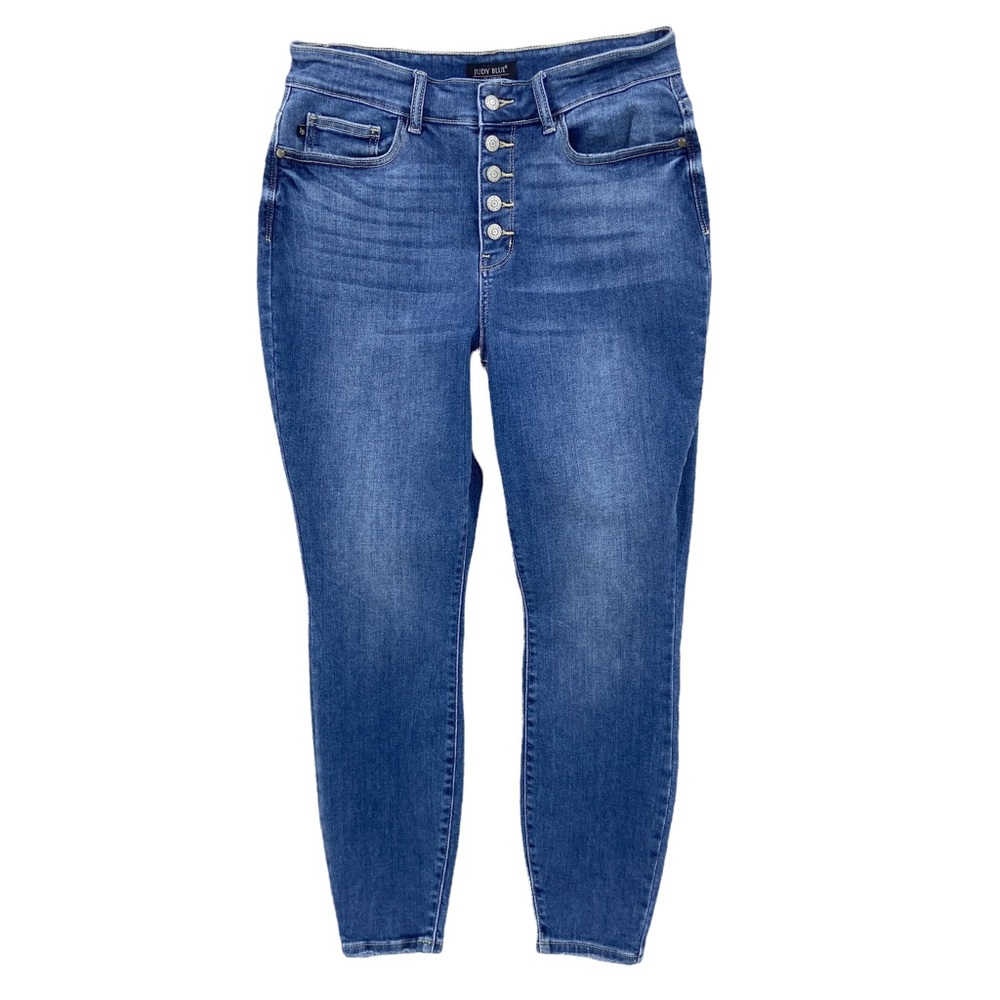 JUDY BLUE Jeans Skinny Fit Button Fly High Waist Blue